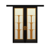 Подвійні розсувні двері Conte з масиву вільхи - Фото 2